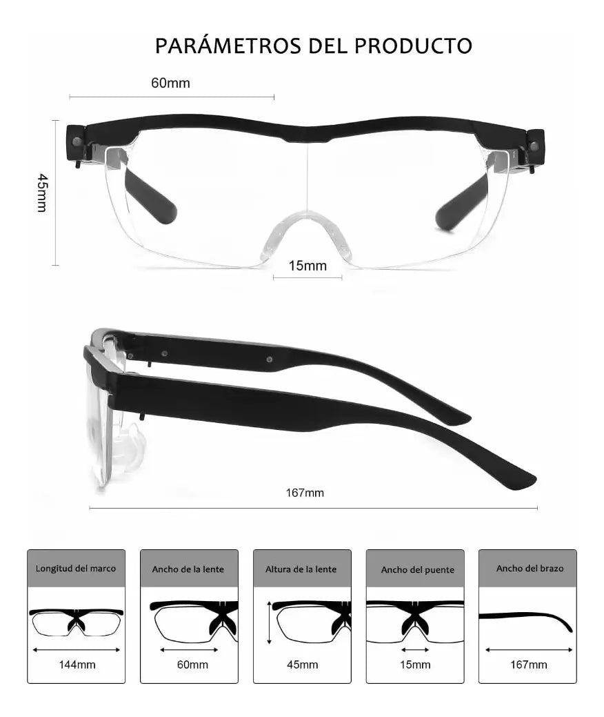 Gafas VisionPro LED - Ve hasta 160% más claro.
